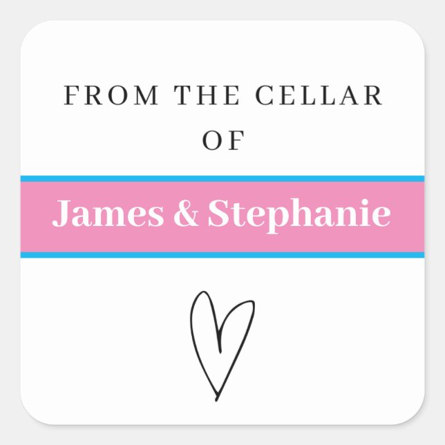 Personalised Wine Cellar Stickers  (Front)