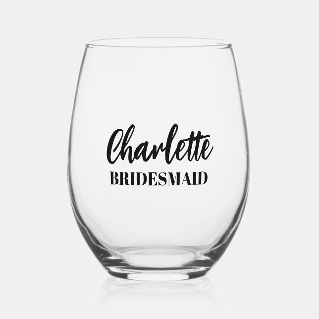 Personalised wine glasses (Front)