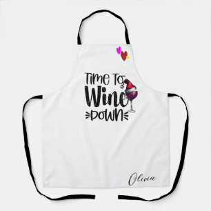 Personalised Wine Lover Apron – Christmas Gift