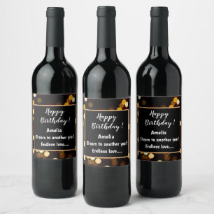 Personalised Wine & Sparkling Wine label