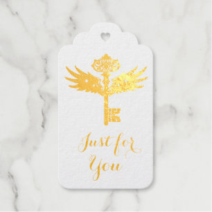 Personalised Winged Key Gift Tags