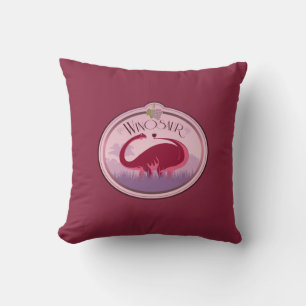 Personalised Winosaur Throw Pillow
