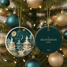 Personalised Winter Christmas Tree