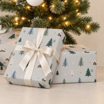 Personalised Winter Forest Christmas Tree Wrapping