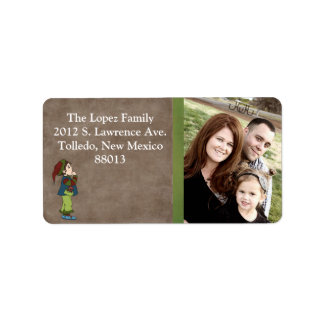 Personalised Winter Gloves Mailing Label