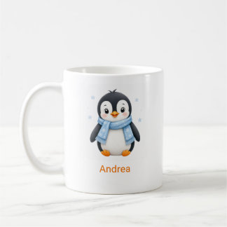 Personalised Winter Kids Photo Mug with Name