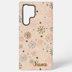 Personalised winter neutrals samsung galaxy case