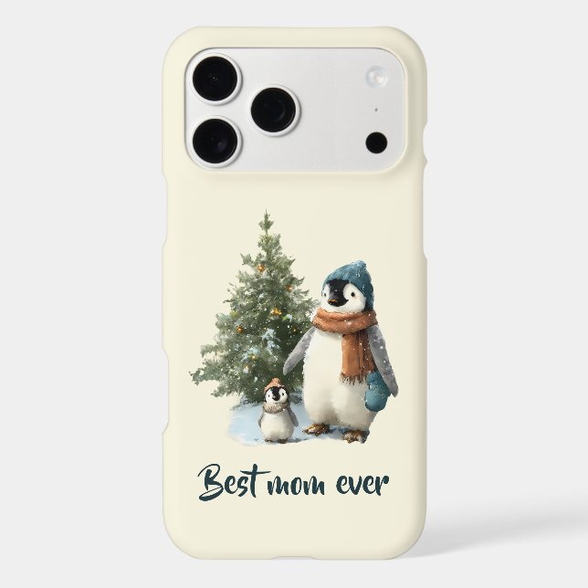 Personalised Winter Penguin “Best Mum Ever” (Back)