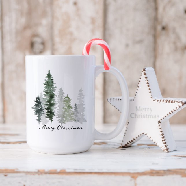 Personalised Winter Tree Merry Christmas Coffee Mug (Creator Uploaded)