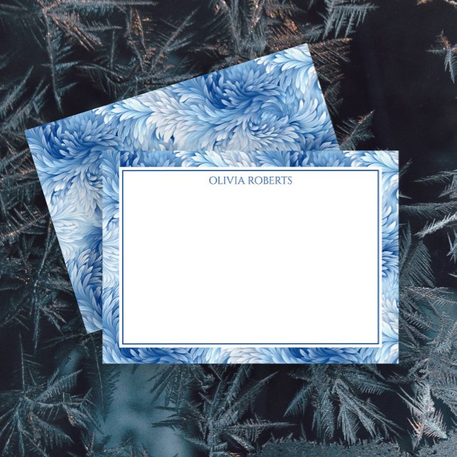 Personalised Winter Wonderland Blue Card (Creator Uploaded)