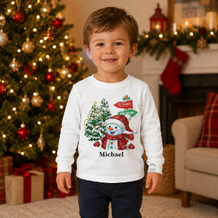 Personalised Winter Wonderland Snowman Toddler