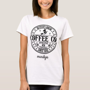 Personalised Witch's Brew Coffee Co. T-Shirt