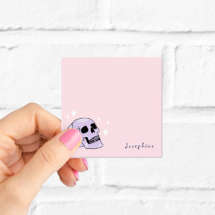Personalised Witchy Skull Sticky Notes