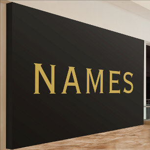 Personalised With Last Name or Nickname on Them Banner