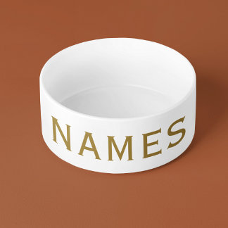 Personalised With Last Name or Nickname on Them Bowl