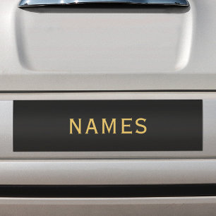 Personalised With Last Name or Nickname on Them Bumper Sticker