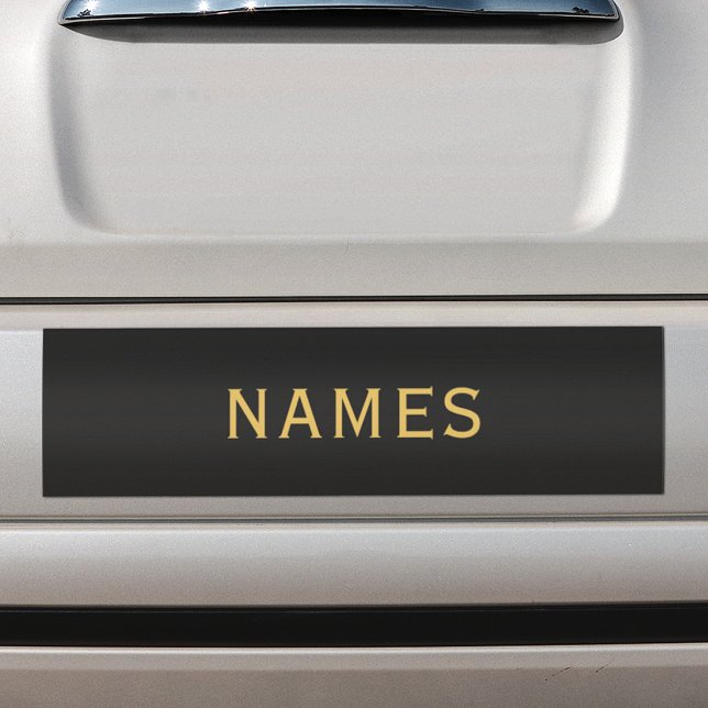 Personalised With Last Name or Nickname on Them Bumper Sticker (Creator Uploaded)