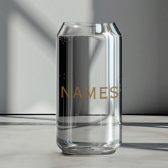 Personalised With Last Name or Nickname on Them Can Glass (Creator Uploaded)