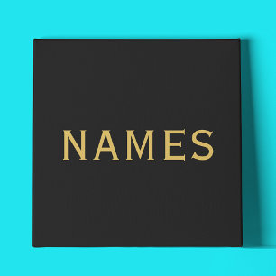 Personalised With Last Name or Nickname on Them Canvas Print