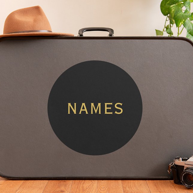 Personalised With Last Name or Nickname on Them Classic Round Sticker (Creator Uploaded)