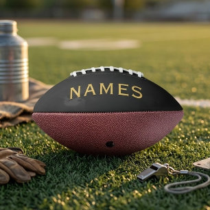 Personalised With Last Name or Nickname on Them Football
