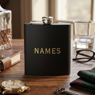 Personalised With Last Name or Nickname on Them Hip Flask