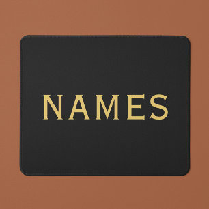 Personalised With Last Name or Nickname on Them Mouse Pad