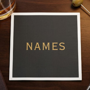 Personalised With Last Name or Nickname on Them Napkin