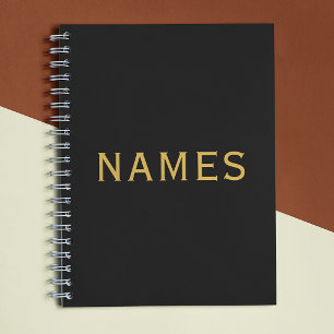Personalised With Last Name or Nickname on Them Notebook