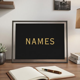 Personalised With Last Name or Nickname on Them Photo Print
