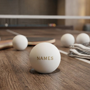 Personalised With Last Name or Nickname on Them Ping Pong Ball