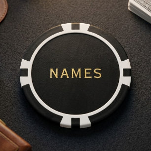 Personalised With Last Name or Nickname on Them Poker Chips