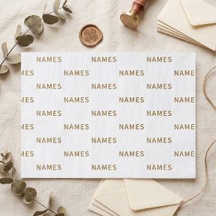 Personalised With Last Name or Nickname on Them Tissue Paper