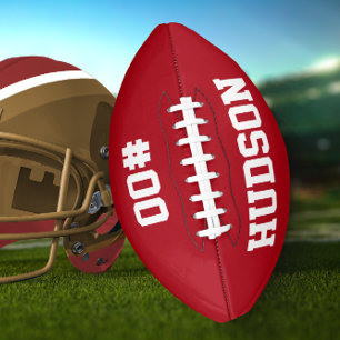 Personalised with name and number football