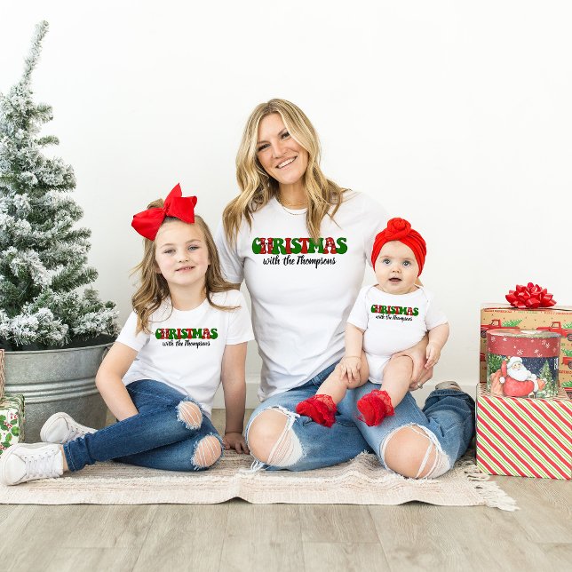 Personalised With Name Family Christmas Matching T-Shirt (Creator Uploaded)