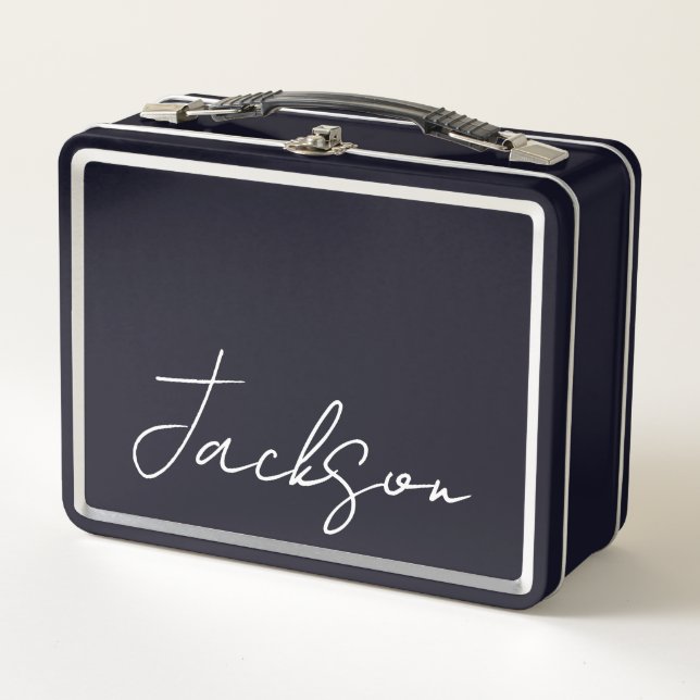 Personalised with Name Metal Lunchbox (Front)