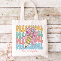 Personalised With Name Preschool Teacher Custom