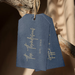 Personalised With Names Elegant Calligraphy Script Gift Tags