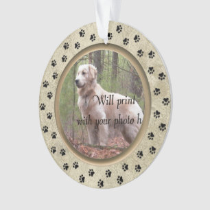 Personalised with Photo and Verse Pet Memorial Ornament