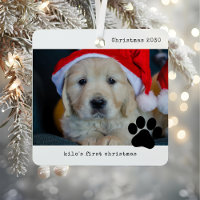 Personalised With Photo Dog's First Christmas