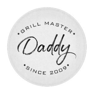 Personalised with Year Grill Master Daddy Cutting Board