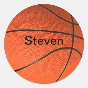 Personalised with Your Name Basketball Sticker