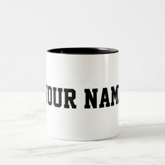 Personalised with Your Name Two-Tone Coffee Mug