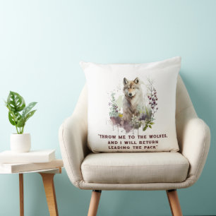 Personalised Wolf Quote Cushion