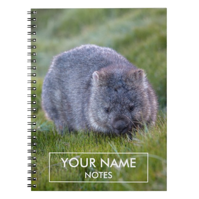 Personalised Wombat Notebook (Front)