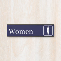 Personalised Women Restroom Signs