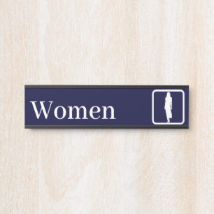 Personalised Women Restroom Signs
