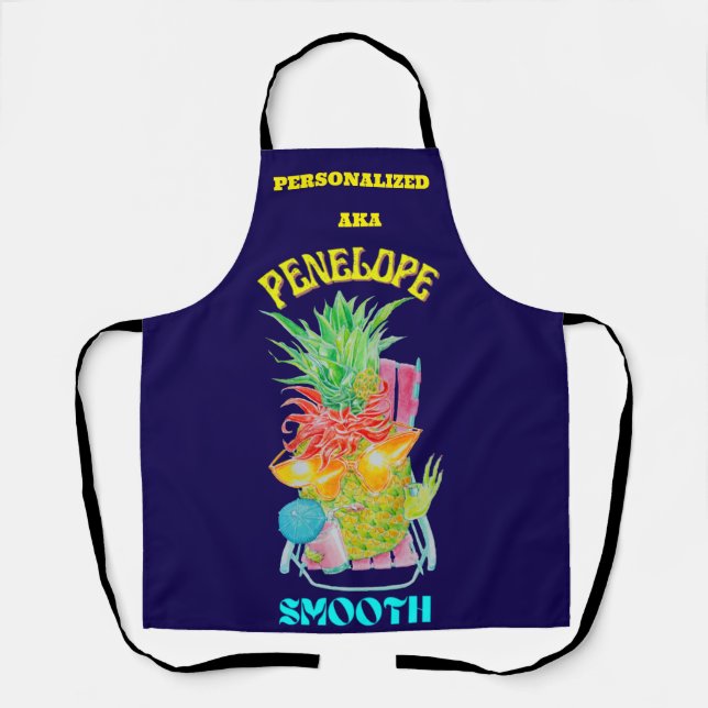 Personalised Women's Designer Kitchen Apron  (Front)