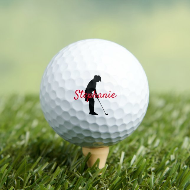 Personalised Women's Golf Balls (Insitu Tee)