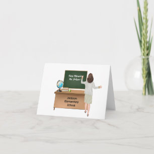 Personalised Women's Teacher Retirement Card